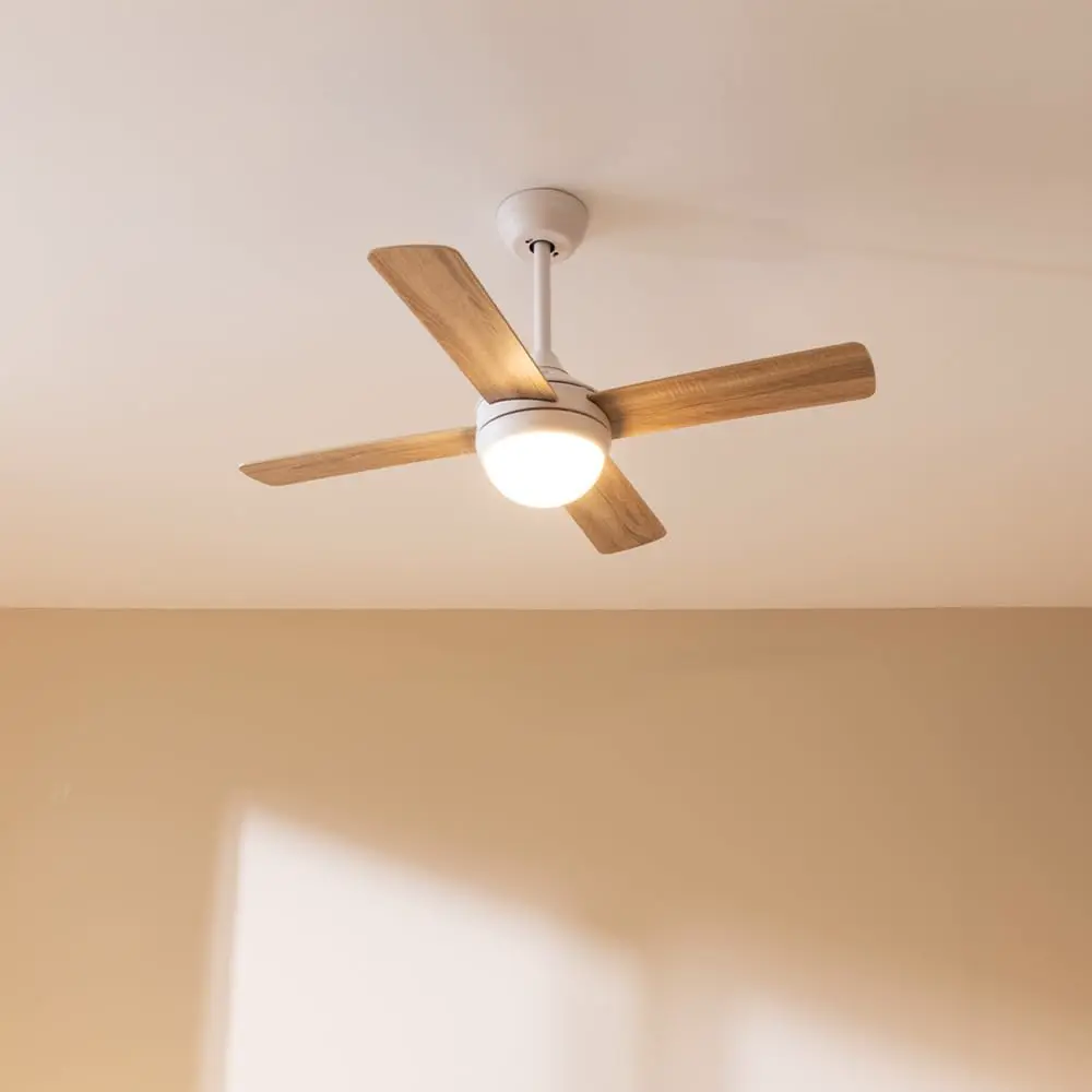 Cecotec Deckenventilator EnergySilence Aero 4250 DC Fresh. 40 W, DC-Motor, Durchmesser 42 Zoll mit 4 umkehrbaren Flügeln, LED-Licht, Fernbedienung, Timer, 6 Geschwindigkeiten vue 3