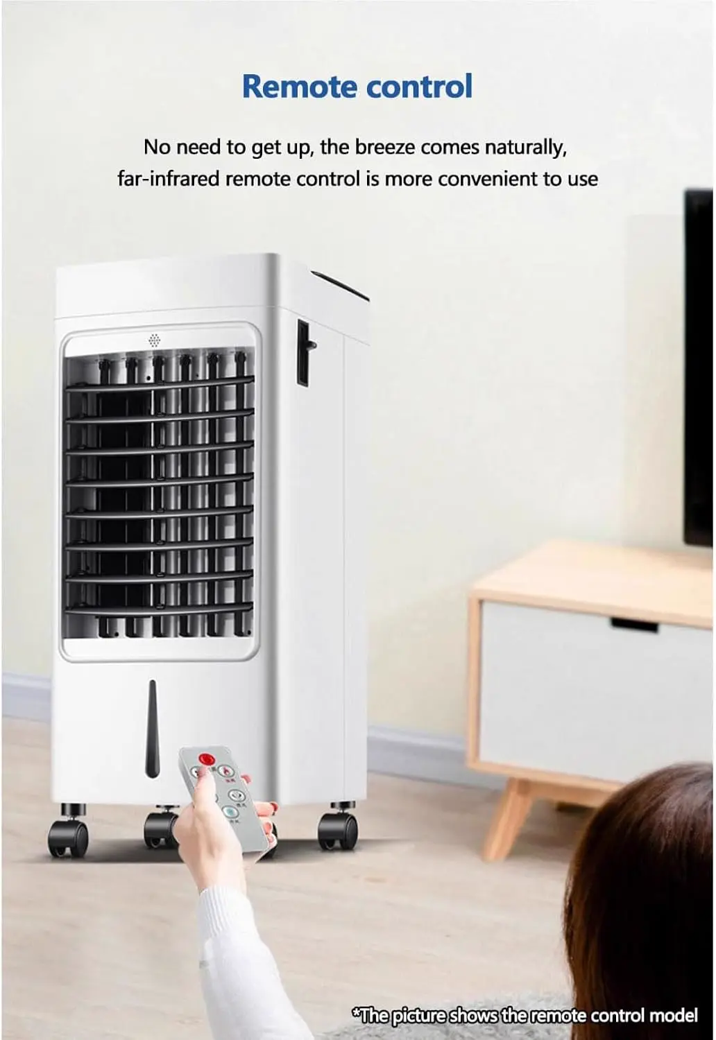 Mobile Klimaanlage 9000BTU 2,6Kw mit Abluftschlauch | 3-in-1 Mobiles Klimagerät | Fensterabdichtung | APP-Steuerung + Fernbedienung | Leiser Betrieb | 24h-Timer | Für Räume bis 25m² vue 5
